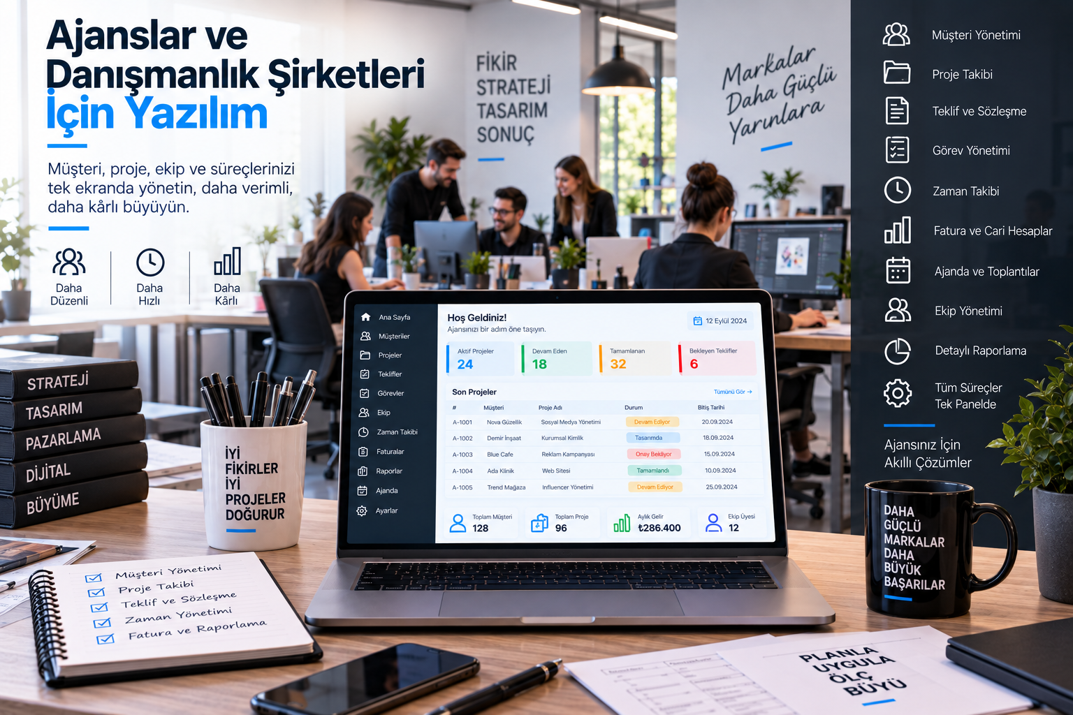 Ajanslar ve Danışmanlık Şirketleri İçin Yazılım