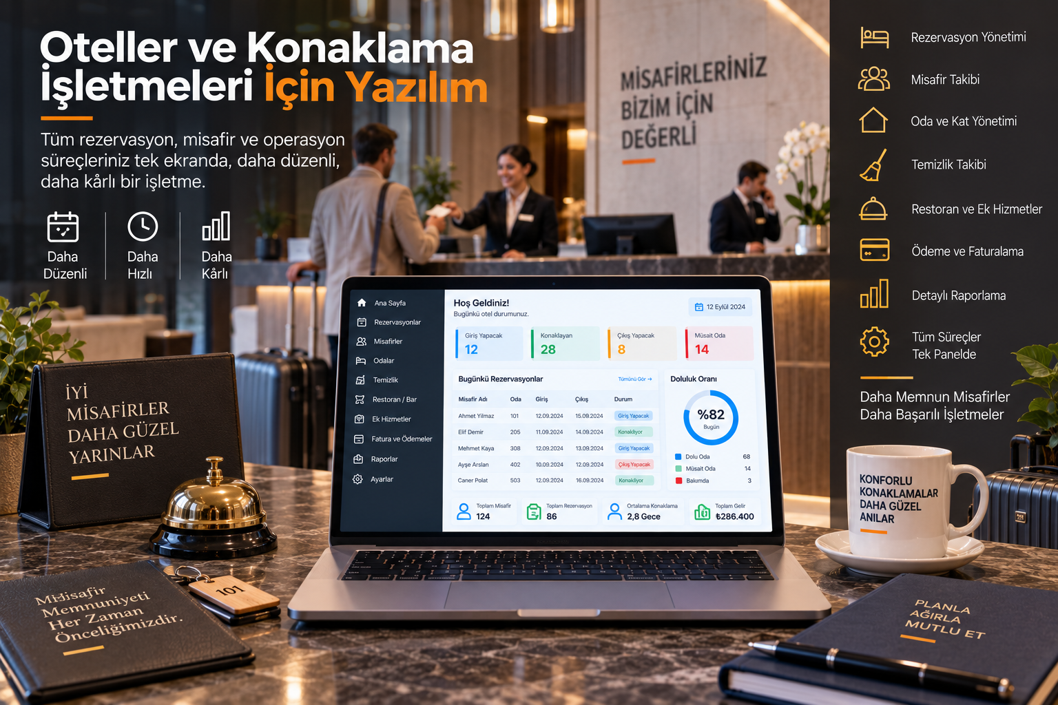 Oteller ve Konaklama İşletmeleri İçin Yazılım