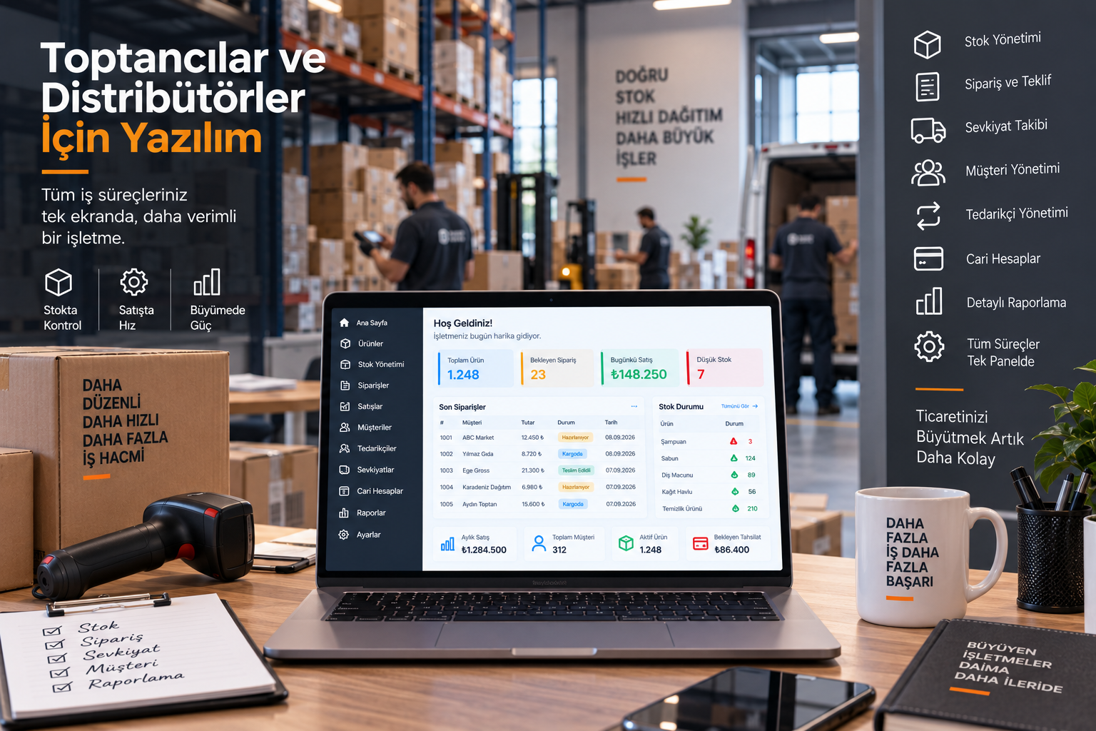 Toptancılar ve Distribütörler İçin Yazılım