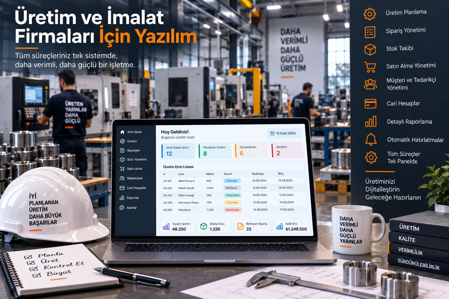 Üretim ve İmalat Firmaları İçin Yazılım